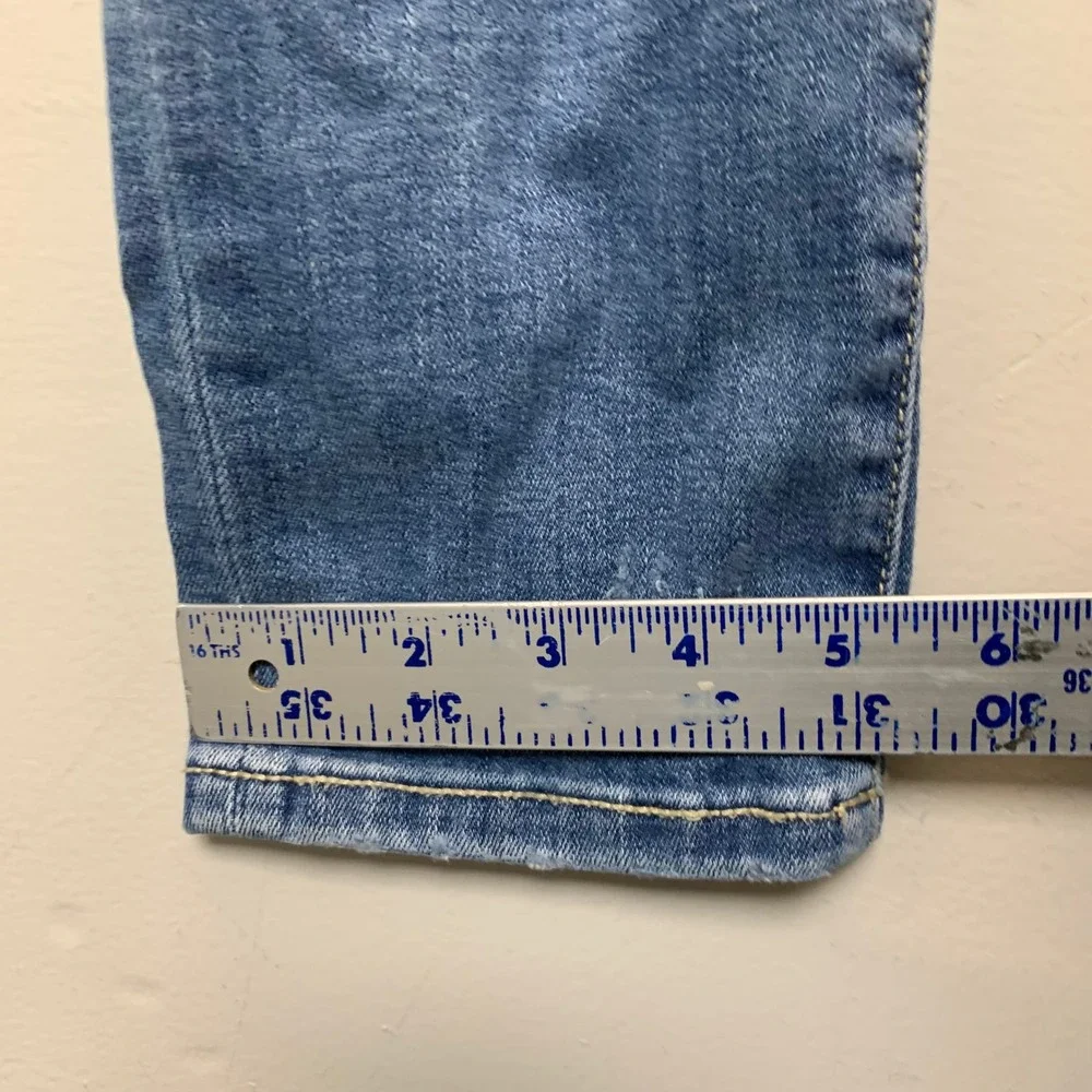BKE Payton Ankle Skinny Jeans Womens 28 Blue Excellent Distressed Medium Wash